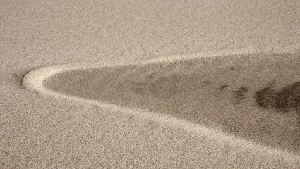 Texture of the sand.