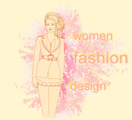 floral fashion poster