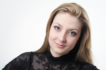 Fototapeta premium business woman on white background studio