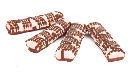 cake with chocolate isolated