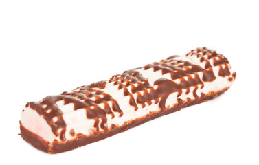 cake with chocolate isolated
