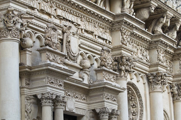 Santa Croce Basilica. Lecce. Puglia. Italy.