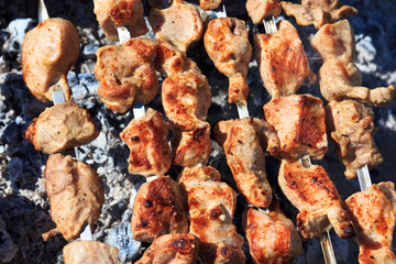 Shashlik (shaslik) - traditional russian barbecue