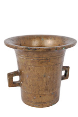 copper mortar isolated