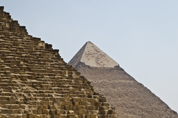 Fototapeta na wymiar Dwa wielkie piramidy