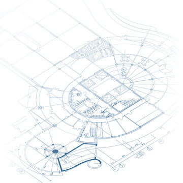 Architectural background. Part of architectural project