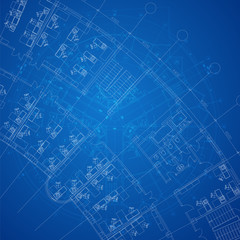 Urban Blueprint (vector). Architectural background