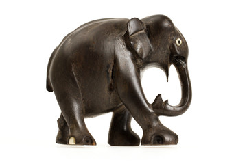 Very old ivory statue of an elephant