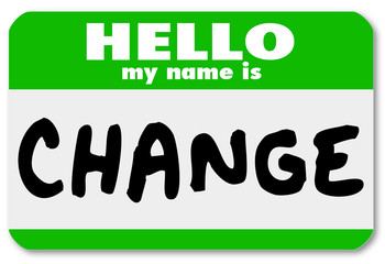 Nametag Hello My Name is Change Label Sticker © iQoncept