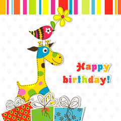 Template greeting card, vector