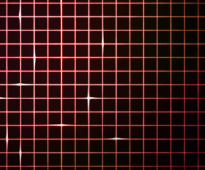 Red Laser Light Grid Background