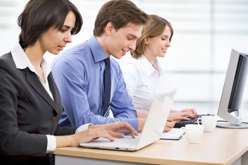 Obraz premium Young business collegues