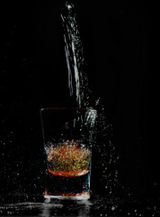 schnapps or tequila splash