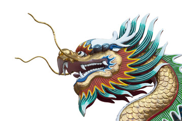 Naklejka premium head of chinese dragon
