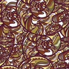 Seamless seashell pattern