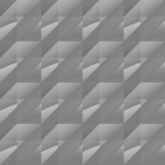 Grey seamless foursquare and striped textured pattern.