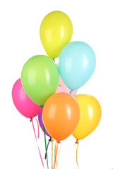 Fototapeta na wymiar colorful balloons isolated on white