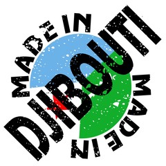 vector label Made in Djibouti
