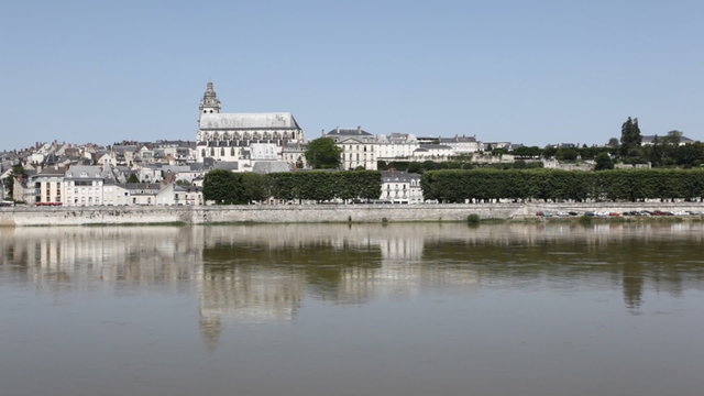 The city of Blois in the Loire Valley of France