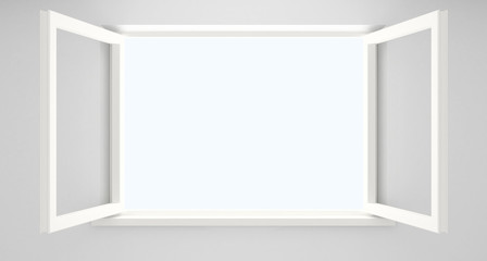 Open double window