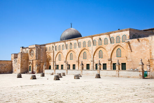 Al-aqsa mousque (Har Ha-Bayit) in Old City of Jerusalem
