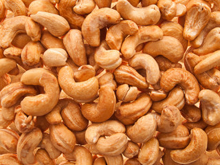 Texture of cashews.