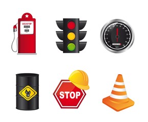 Obraz premium traffic icons