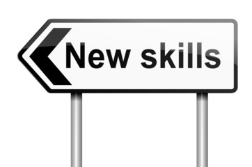 New skills concept.