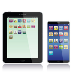 tablet pc and smart phone