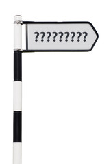 Question mark signpost