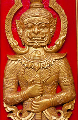 Giant guard of temple