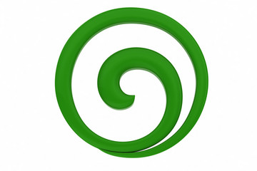 Green twirl as an abstract background