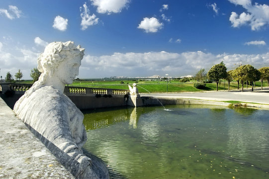 Brunnen im "Parc Borely" in Marseille in Frankreich