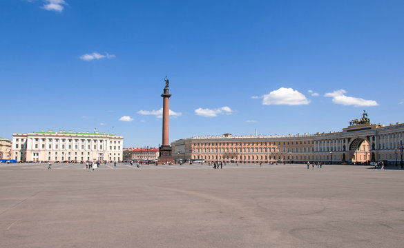 Winter Palace Square in St. Petersburg
