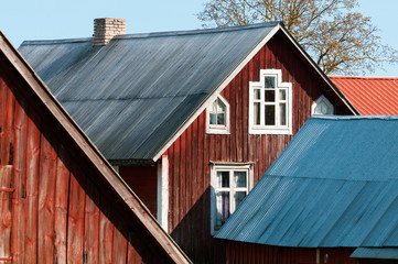 Ländliche Architektur in Schweden
