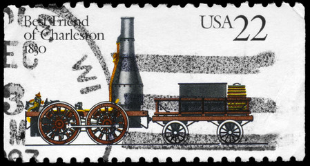 USA - CIRCA 1987 First locomotive