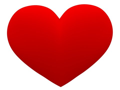 3d Red heart