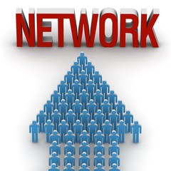 Obraz premium network people