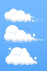 set of clouds