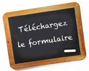 Fototapeta premium téléchargez le formulaire