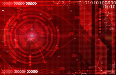Obraz premium Abstract dark red technical background