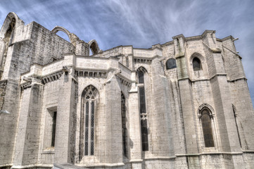 Fototapeta premium Carmo Convent, Lisbon, Portugal.