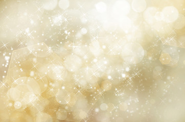 Glittery gold Christmas background - 42013575