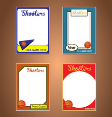 Basketball Trading Card Frames
