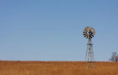 Schilderijen op glas Windmill on the Plains © 33ft