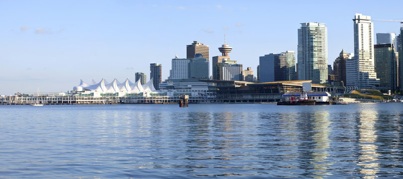 Canada Place and downtown Vancouver BC.