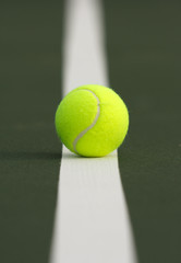 Tennis Ball on the Court Shallow DoF