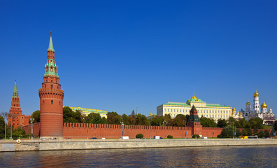 Obraz premium Moscow Kremlin and Moskva River