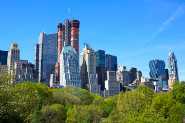 Central Park with Manhattan skyline in New York City