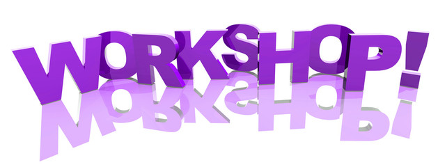 3D Buchstaben violett - WORKSHOP